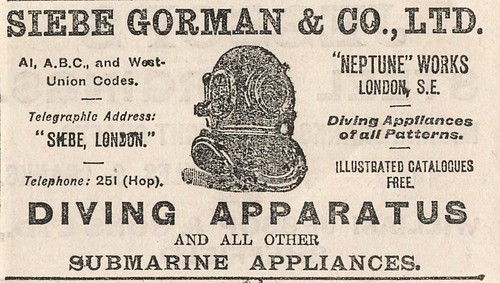 1906 siebe gorman diving - gorman,