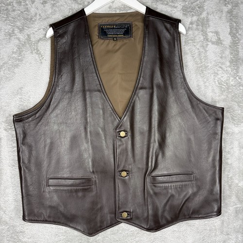 Coronado leather vest mens - coronado,