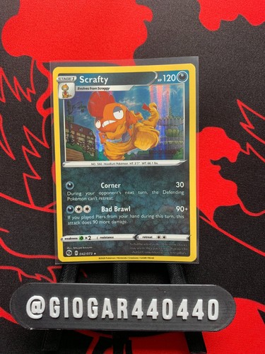 Pokemon tcg scrafty - tcg, 042/073
