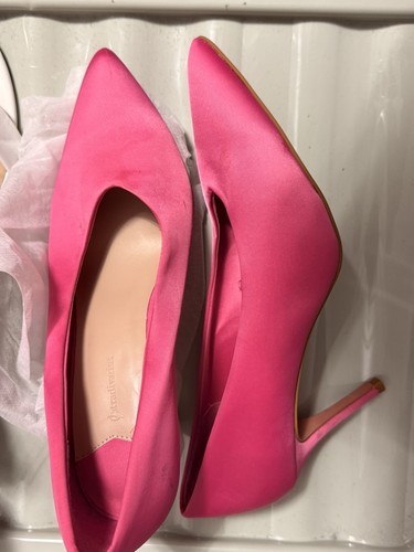 Women pink high heel shoes - pink,