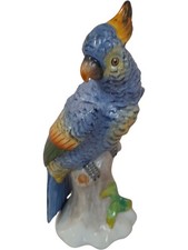 Parrot Figurine Multicolour Ceramic Decorative Collectible Figurine