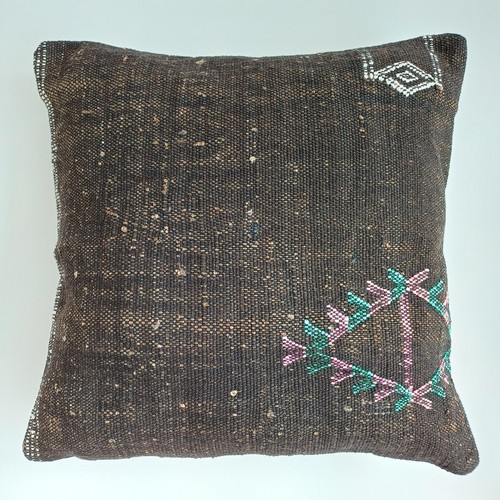 Moroccan cactus silk cushion - cactus,