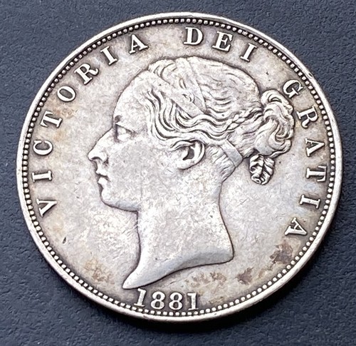 1881 victoria silver half - victoria,