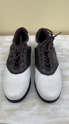 Dunlop white and brown lace - brown,