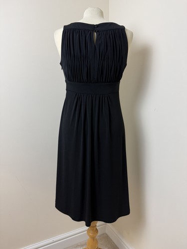 Sangria black midi dress uk8 - dress,