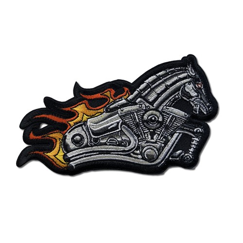Embroidered iron horse - iron,