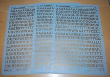 3 x complete sheets of