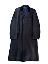 Ede & Ravenscroft Men's Navy Overcoat Size 38"
