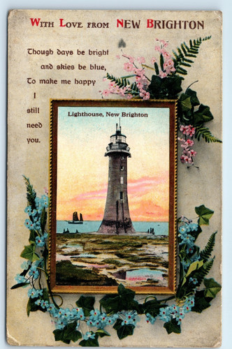 Postcard new brighton - new,