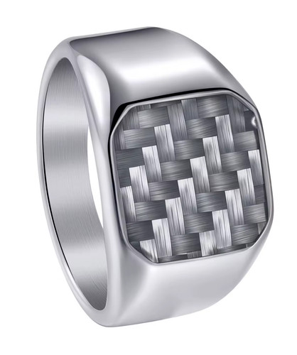 316l stainless steel signet - stainless,