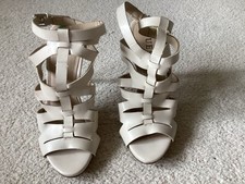 Guess Ladies Strappy Court Shoes Size UK 4