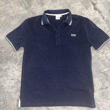 Hugo Boss Boss Navy Polo T-Shirt Boys, Age 14, Good Condition