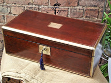 Brass edged Rosewood Writing