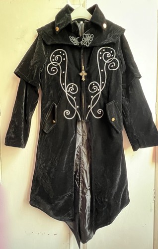 Velvet coat small black - velvet,