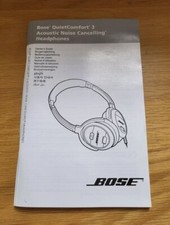 Bose QC3 Headphones Manual /