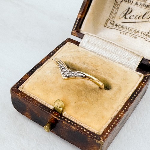 Vintage gold vermeil diamond - vintage,