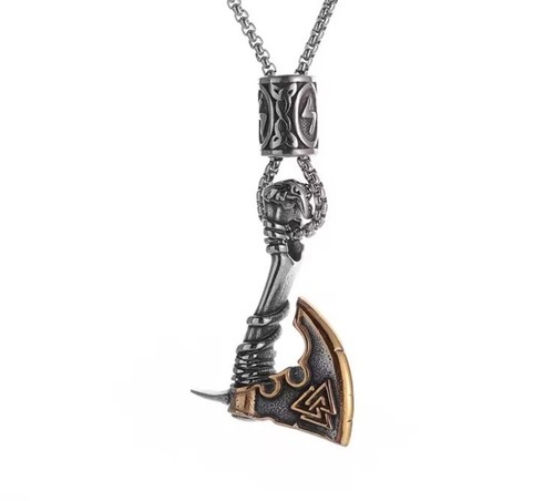 Viking axe pendant - viking, necklace