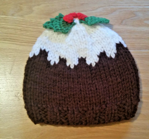 Christmas pudding hat hand - christmas,