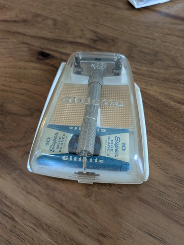 Vtg gillette slim adjustable - gillette,