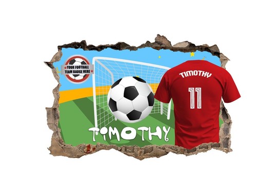 Personalised football bedroom - personalised,