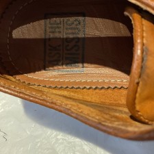 Ask The Missus Mens Brown Leather Shoes Size UK6 EU40 Pre Owned