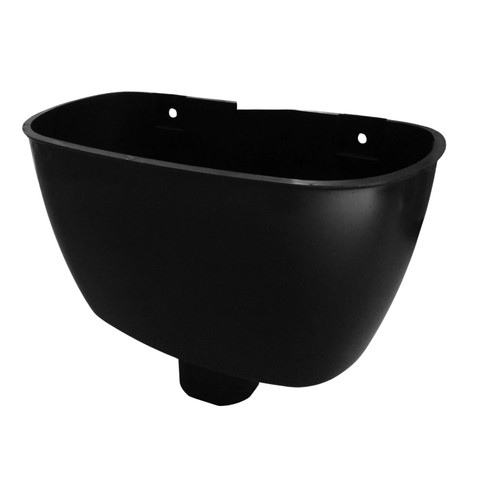 Upvc half round - half, black