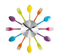 Multi-Coloured Cutlery Wall