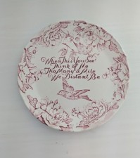 Vintage Royal Crownford Ironstone Motto Plate – Staffordshire England circa 1970