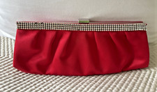 Red Clutch Bag with diamanté