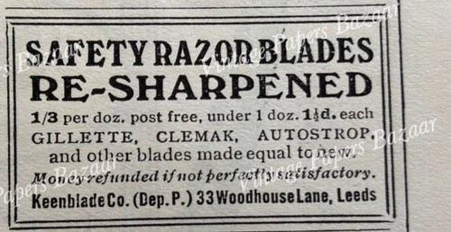 Razor blades resharpened - blades,