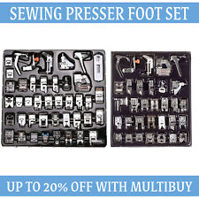 32/42pcs Professional Sewing Machine Foot Feet Presser Snap Low Shank Set Kit