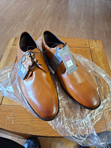 Men brown leather derby - brown,