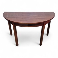 Antique Georgian Mahogany Demi Lune - D shape Half Moon console table