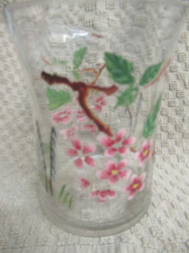 Hand painted small - painted, glass