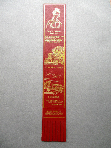 Leather bookmark bamburgh - leather,