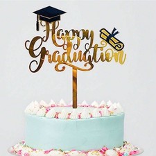 Happy Graduation Cake Topper Congradulation Celebration Party Cake Decoration