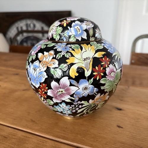Antique floral black - floral,