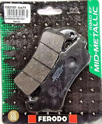 Front brake pads ferodo - front,