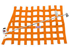 STR Race Window Net SFI 27.1 Certified Installation Kit Autograss Mini - Orange