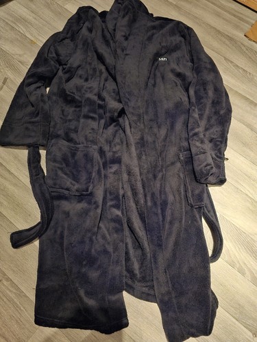 Dressing gown black furry - dressing,