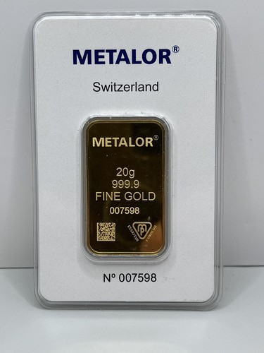 Metalor gram minted gold - metalor,