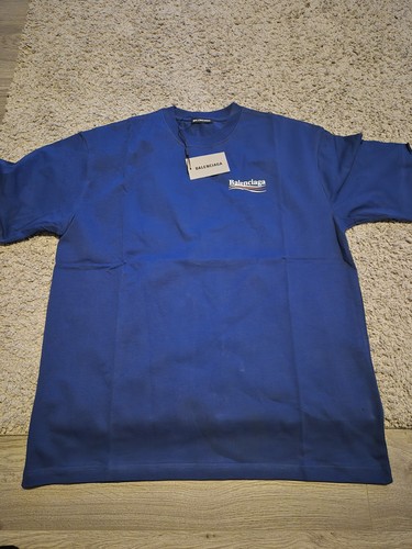 Balenciaga men shirt blue - balenciaga, t-shirt