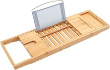 WOODEN BAMBOO BATH CADDY TRAY