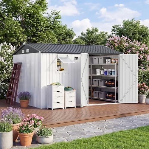 10x8ft outdoor storage shed - 10x8ft,