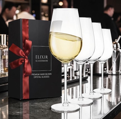 White wine glasses - white, elixir