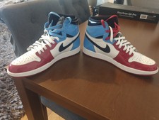 Nike Air Jordan 1 High Fearless University Blue & Red shoes for men