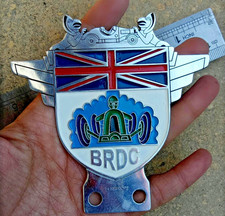 Vintage BRDC Car Badge British
