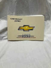 Chevrolet 1997 Astro Van Owner’s Manual W/Sleeve
