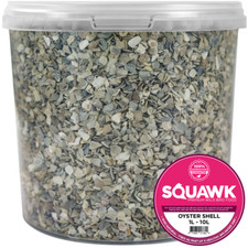 SQUAWK Hen Sized Oyster Shell - Mixed Nutritious Poultry Chicken Food Feed Grit