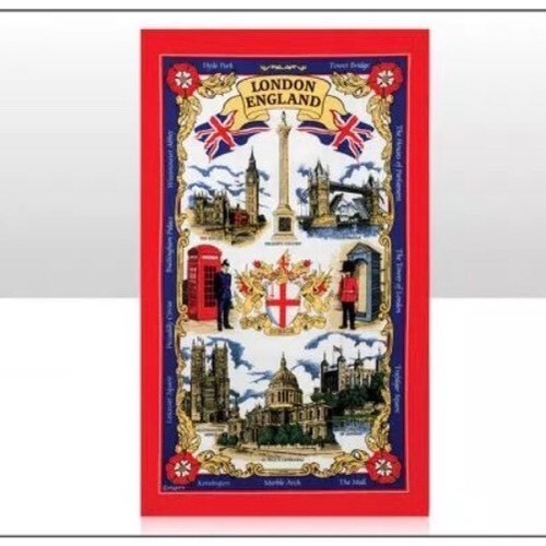 London tea towel famous - tea,